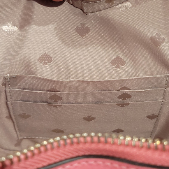 Kate Spade Love Shack Heart Crossbody Bag Pink Faux Fur Sherpa Pomegranate - Picture 6 of 12